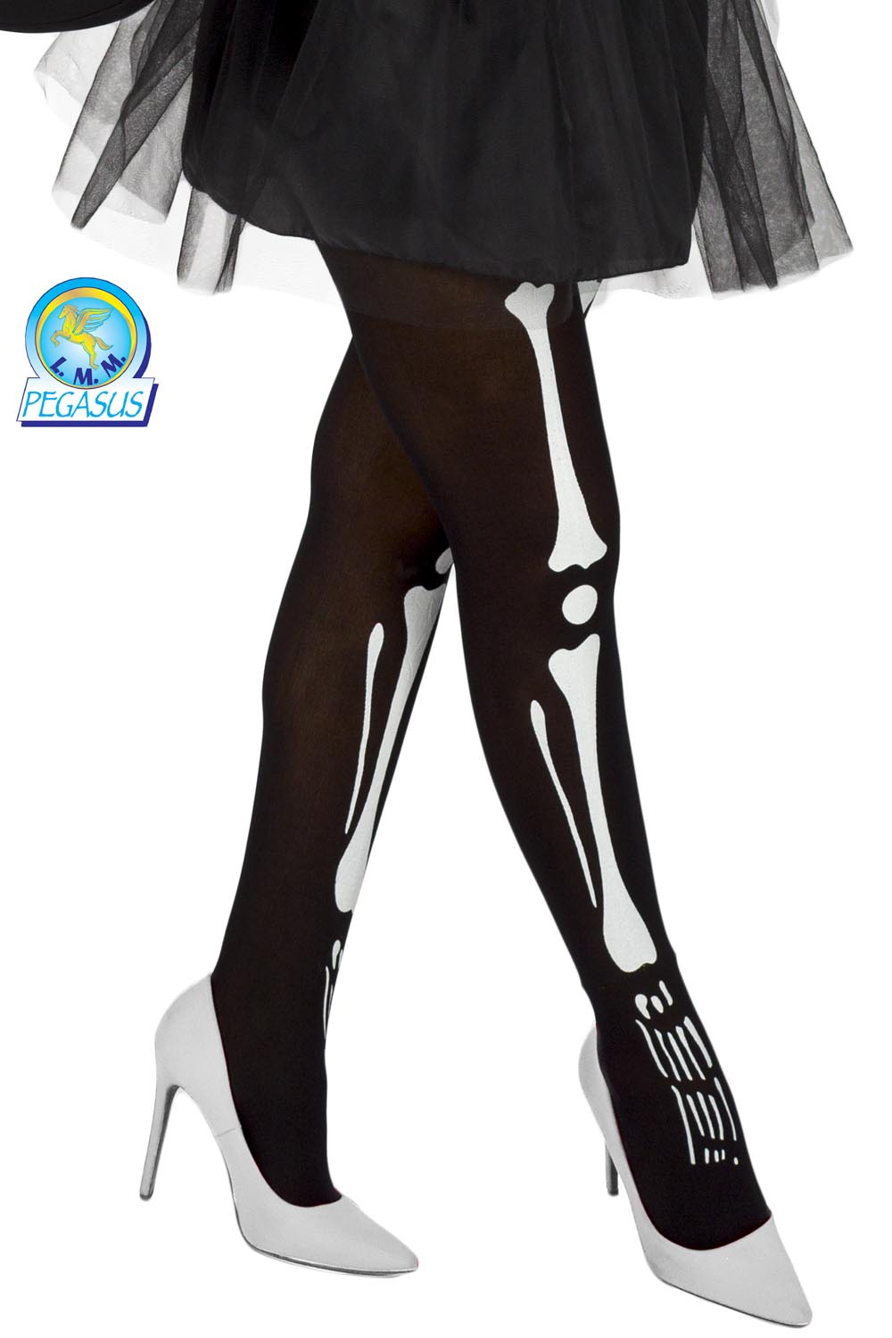 CALZE COLLANT STAMPA OSSA SCHELETRO DONNA